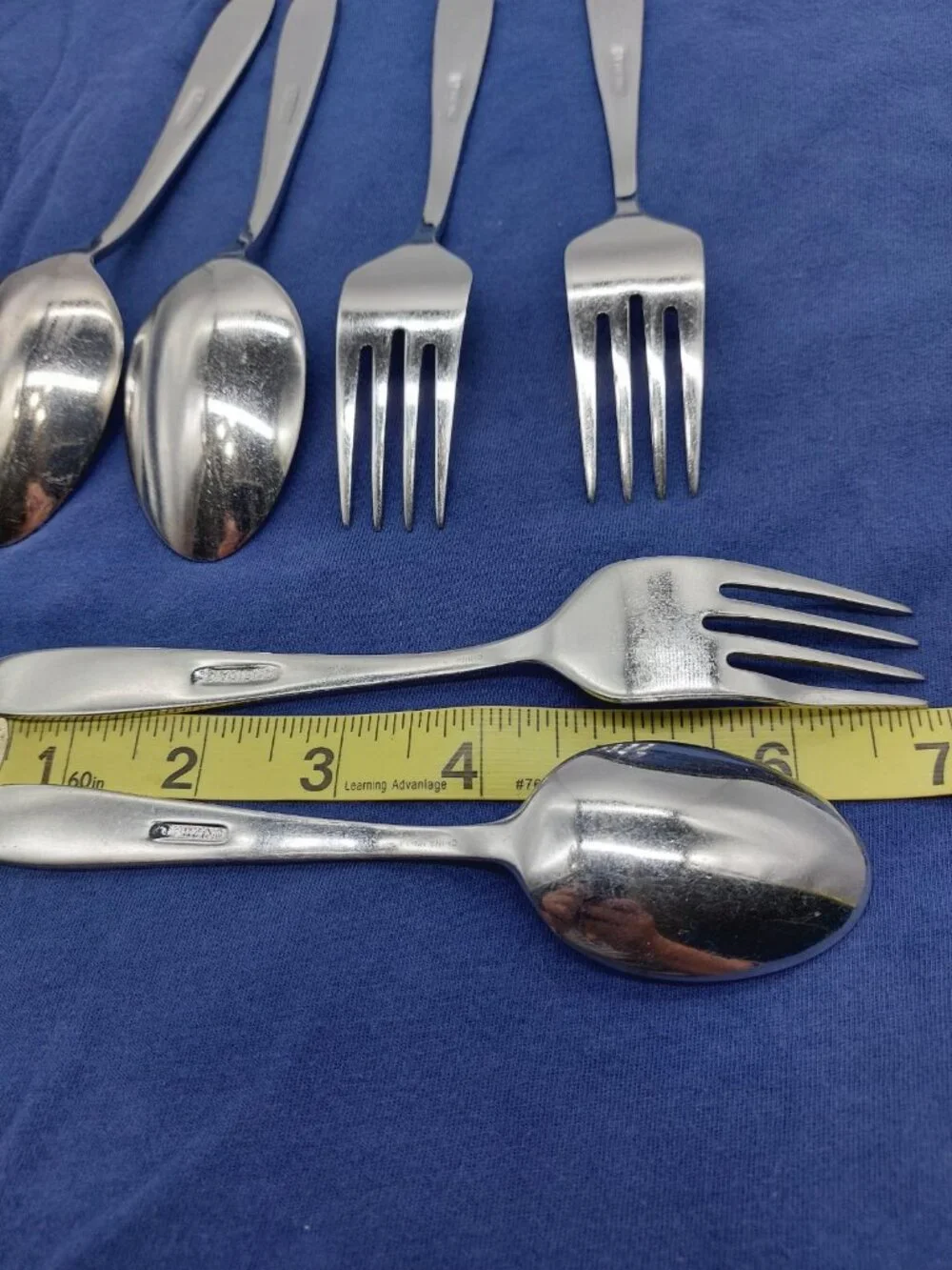 Oneida Taylor Everyday Flatware 2 Dinner 1 Soup 3 Forks Spoons Set Of 6
